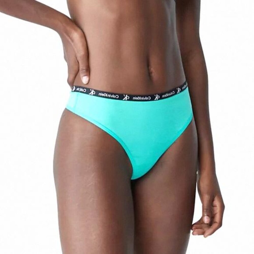 Calvin Klein 1996 Modern Thong Cotton Stretch QD3987-331 Women Peppermint Fresh